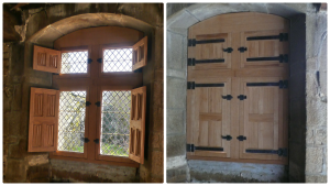 volets intérieurs à plis de serviette